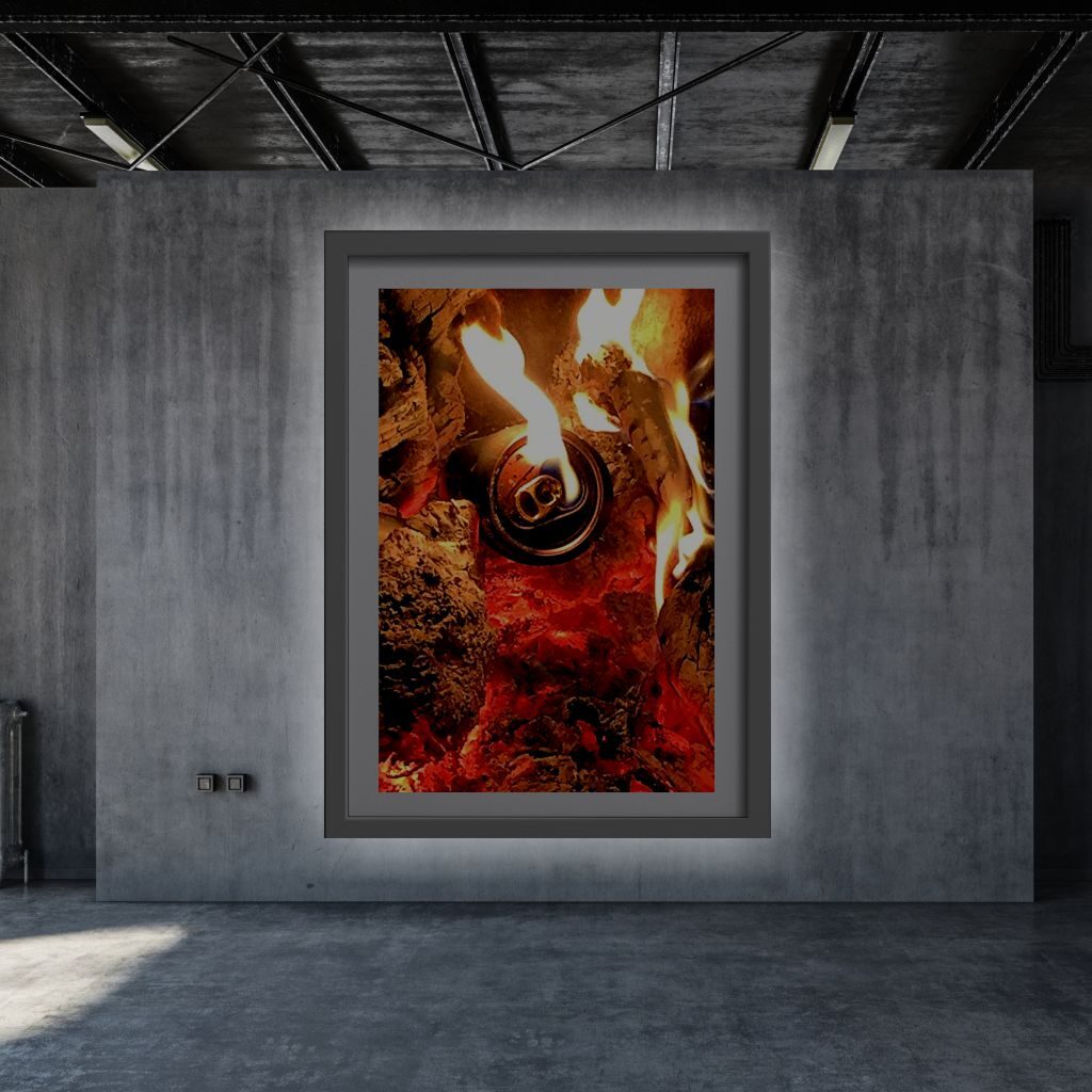 photograpghy-my-fire-pit-poster-grey-frame