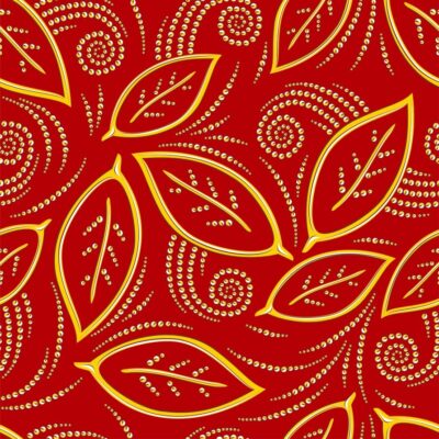 beaded-leafs-wallpaper-pattern-art-deco
