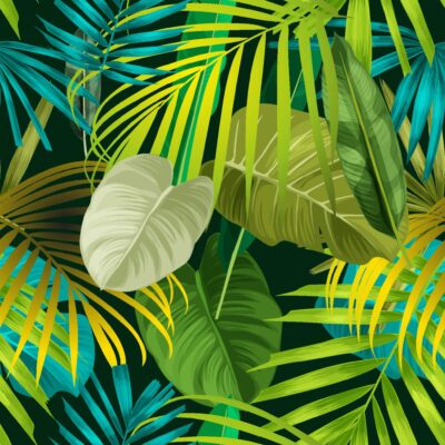 tropics-wallpaper-pattern-flora-fauna